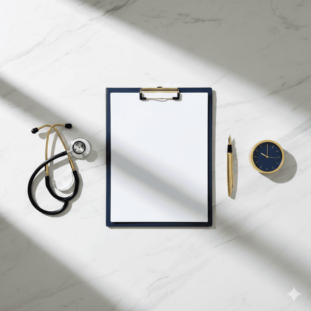 Professional medico-legal workspace