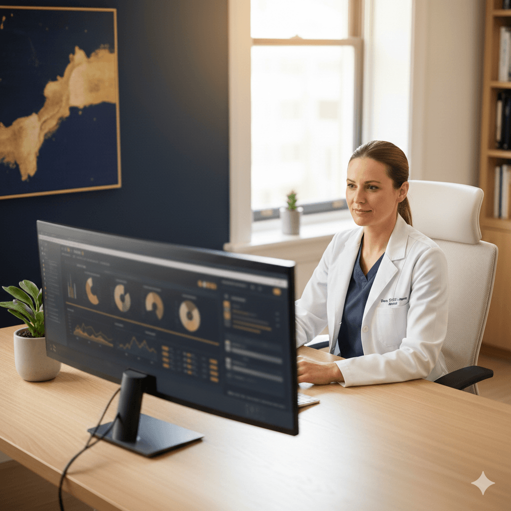 Medical specialist using ML-Pro platform